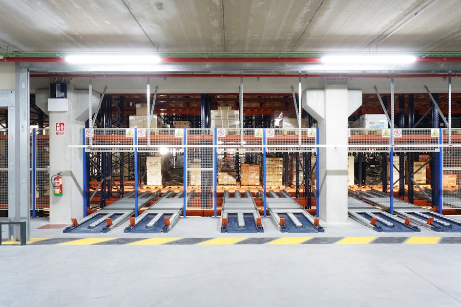 Industrial steel rack storage